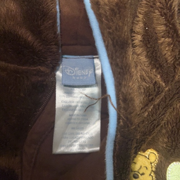 Disney Baby Winnie the Pooh Brown snowsuit size 6/9 months - Picture 4 of 5